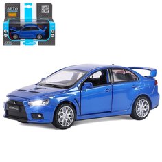 Машинка инерционная Автопанорама 1:32 Mitsubishi Lancer Evolution, синий