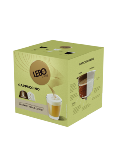 Кофе в капсулах Lebo Cappuccino совместимы с кофемашинами Dolce Gusto, 16 шт.