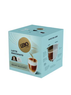 Кофе в капсулах Lebo Latte macchiato совместимы с кофемашинами Dolce Gusto, 16 шт.