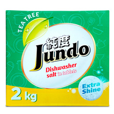 Соль для посудомоечных машин Jundo Tea Tree Oil в таблетках 2 кг