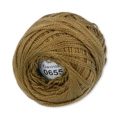 Пряжа Gamma Ирис 100% хлопок, 10х10 г, 82 м+-3 м, №0655, темно-горчичный