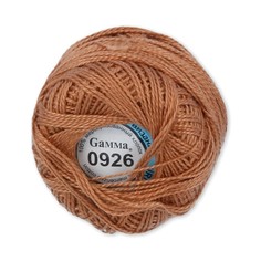 Пряжа Gamma Ирис 100% хлопок, 10х10 г, 82 м+-3 м, №0926, светло-коричневый