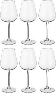 Набор бокалов для вина из 6 шт. Crystal Bohemia amundsen/ardea 450 мл высота 23 см