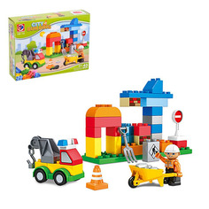 Конструктор KIDS HOME TOYS 188-43 Городские строители, 45 деталей