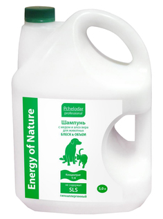 Шампунь концентрированный Pchelodar Professional Energy of Nature, мед и алоэ вера, 5 л Пчелодар