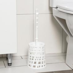 Ершик для унитаза Idea с подставкой xАОС 13,5x13,5x41 см цвет белый