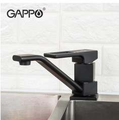 Gappo Смеситель для кухни Gappo Fatura G4517-6 черный матовый