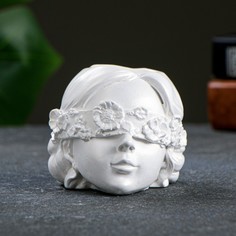 Цветочное кашпо Хорошие сувениры Девочка с цветами на глазах Р00013442 0,15 л 1 шт.