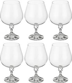 Набор бокалов для коньяка Bohemia Crystal джулия из 6 шт 400 мл высота 15 см
