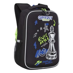 Рюкзак школьный Grizzly RAw-397-9 /1 черный