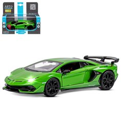 Машинка инерционная Автопанорама 1:32 Lamborghini SVJ, зеленый