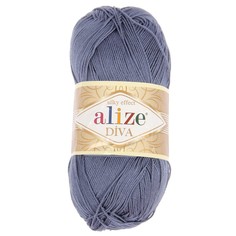 Пряжа ALIZE Diva, 100% микрофибра, 350 мх100 г, 353 джинс