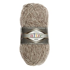Пряжа ALIZE Superlana midi, 170 мх100 г, 803 меланж серо-коричневый