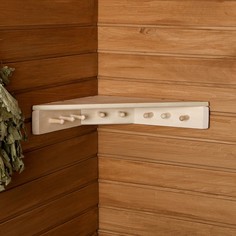 Добропаровъ Полка- вешалка угловая Соната 8 крючков, 40х40х9 см