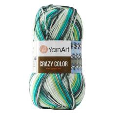 Пряжа YarnArt Crazy color 25% шерсть, 75% акрил 260 м /100 гр (166 принт)