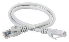 ITK Коммутационный шнур ITK (патч-корд), кат.5Е UTP, 1м, серый (PC01-C5EU-1M)