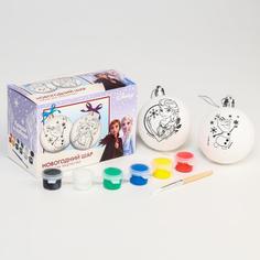 Набор для творчества "Новогодний шар" Холодное сердце + краски, набор 2 шт Disney