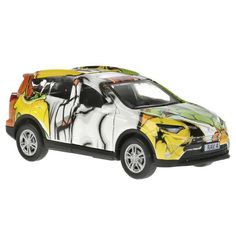 Машинка металлическая ТехноПарк Toyota Rav4. Граффити 12см RAV4-12SRT-SUP