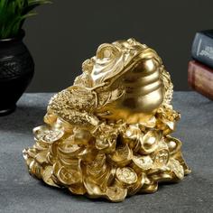 Цветочное кашпо Хорошие сувениры Жаба Р00013442 0,4 л золотистый 1 шт.