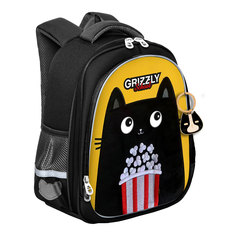 Рюкзак школьный Grizzly RAz-386-2 /1 черный-желтый