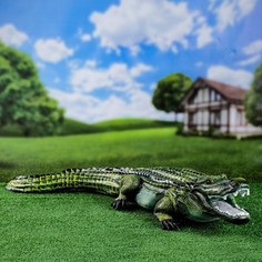 Садовая фигура "Крокодил" 15х98х34см Хорошие сувениры