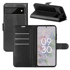 Чехол-книжка PRESTIGE с функцией подставки для Google Pixel 6A (черный) Black Panther
