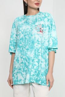 Футболка женская Guess W3RI54 K9RM3 бирюзовая ONE SIZE
