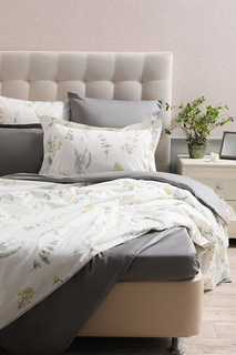 60292089 пододеяльник 21maison (белый/зеленый) (150x210) No Brand