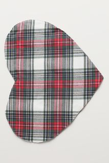 7229435 коврик настольный COINCASA (белый/серый/красный) (40 см) No Brand