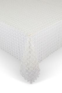 7269867 скатерть COINCASA (белый) (140х140 см) No Brand