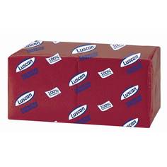 Салфетки бумажные Luscan Profi Pack 1-слойные 24x24 см бордовые 400 штук в упаковке, 47688