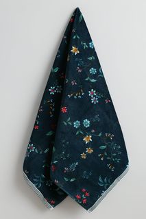 217829 полотенце Pip Studio (темно-синий) (30x50) Les Fleurs No Brand