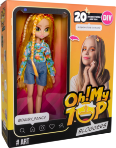 Кукла блогер #ART OhMyTop игровой набор с сюрпризом