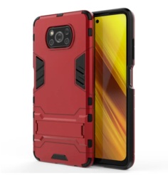 Противоударный чехол Transformer-2 с функцией подставки для Xiaomi POCO X3 PRO / X3 NFC Black Panther