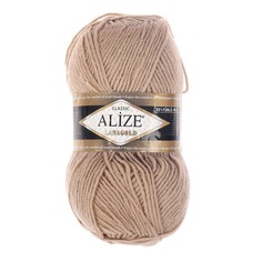 Пряжа ALIZE Lanagold, 51% акрил, 49% шерсть, 240 мх100 г, 05 бежевая
