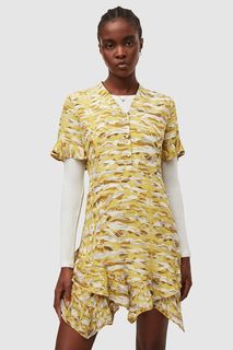 Платье женское Allsaints WD021W желтое 14