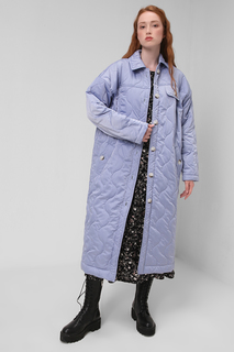 Пальто женское Belucci BL21076111-009 голубое 50 RU