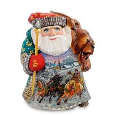 Фигурка Art East, Дед Мороз с медведем, 21 см