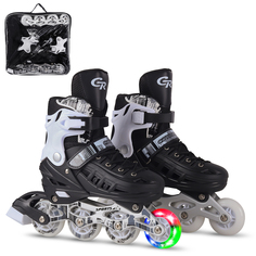 Роликовые коньки City-Ride, колеса PU светится первое, ABEC 7, JB8800084, M (34-38)