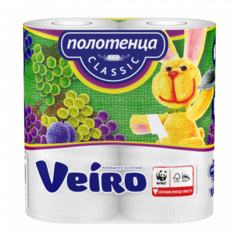 Полотенца бумажные Veiro 2 рулона 2 слоя
