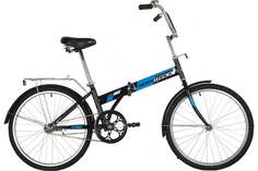 Велосипед Novatrack TG-24 classic 1.1 24 2021 One Size черный