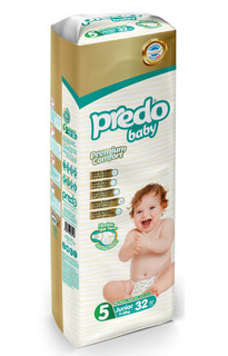 Подгузники Predo Baby Junior №5 Преимущественная пачка 32 шт. 11-25 кг