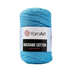 Пряжа YarnArt Macrame Cotton 20% полиэстер, 80% хлопок 225 м /250 гр (763 лазурный)