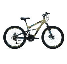 Велосипед Altair MTB FS 2022 15" бежевый/черный