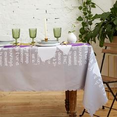 Доляна Скатерть Доляна «Листья» 150300 +/- 2 см, 100% п/э