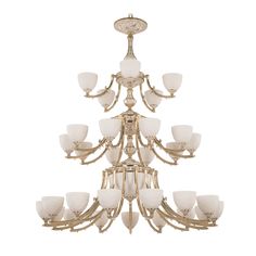 Хрустальная люстра 72111P/15+10+5/420/3d GW P1 U Angel Bohemia Ivele Crystal
