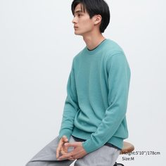 Джемпер мужской UNIQLO 450543COL63 синий XL (доставка из-за рубежа)
