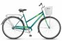 Велосипед взрослый STELS Navigator-305 С 28 Z010 Мятный +корзина (LU101060 LU094718 20)