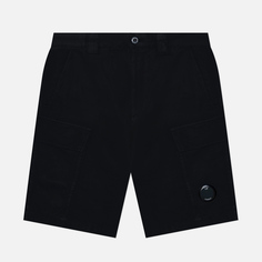Мужские шорты C.P. Company Cotton/Linen Cargo Garment Dyed чёрный, Размер 48