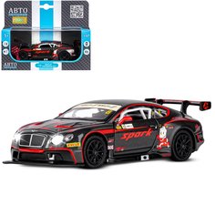Машинка инерционная Автопанорама 1:32 Bentley Continental GT3, черный